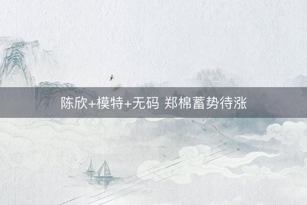 陈欣+模特+无码 郑棉蓄势待涨