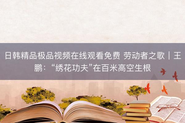 日韩精品极品视频在线观看免费 劳动者之歌｜王鹏：“绣花功夫”在百米高空生根