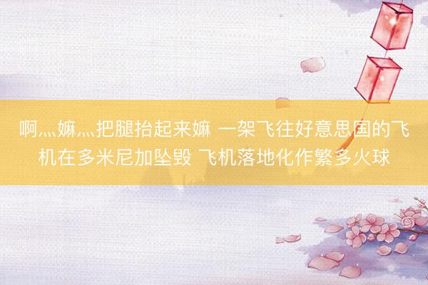 啊灬嫲灬把腿抬起来嫲 一架飞往好意思国的飞机在多米尼加坠毁 飞机落地化作繁多火球