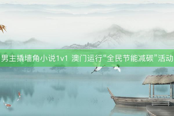 男主撬墙角小说1v1 澳门运行“全民节能减碳”活动